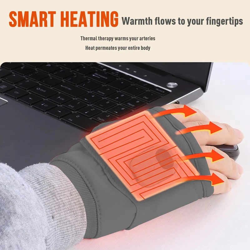 Cycling Gear Temperature - Luvas de aquecimento de carregamento USB
