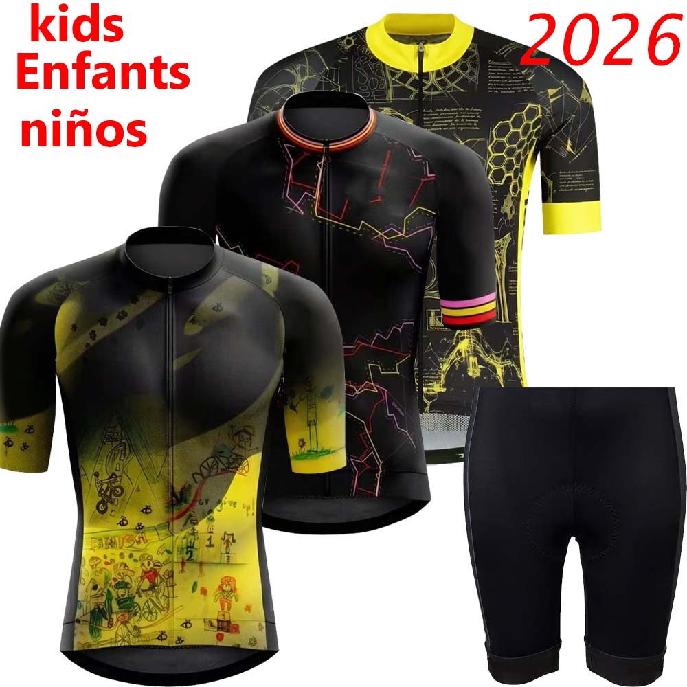 Cycling Gear Logo - Conjunto de Camisa de Ciclismo Infantil