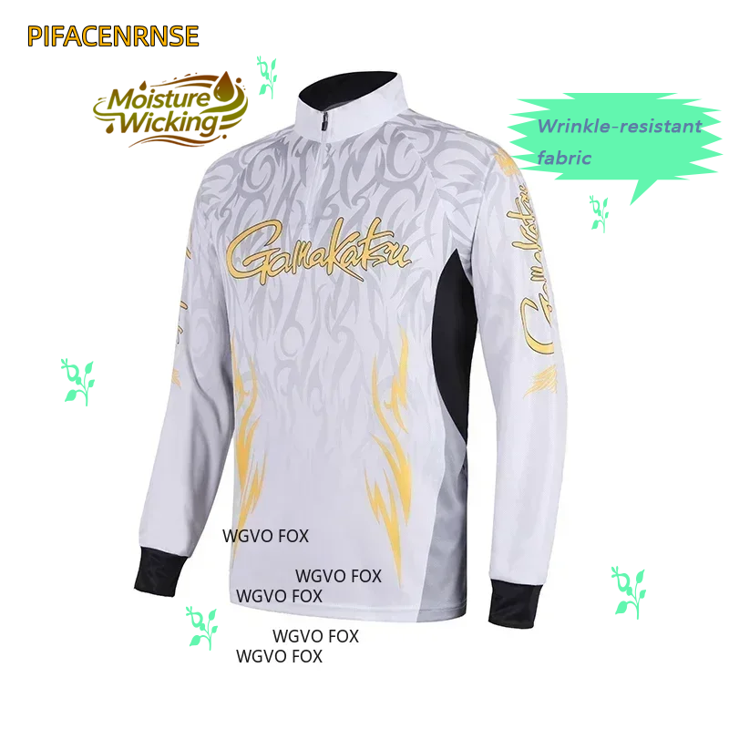 Cycling Jersey - Camisa de pesca respirável com capuz