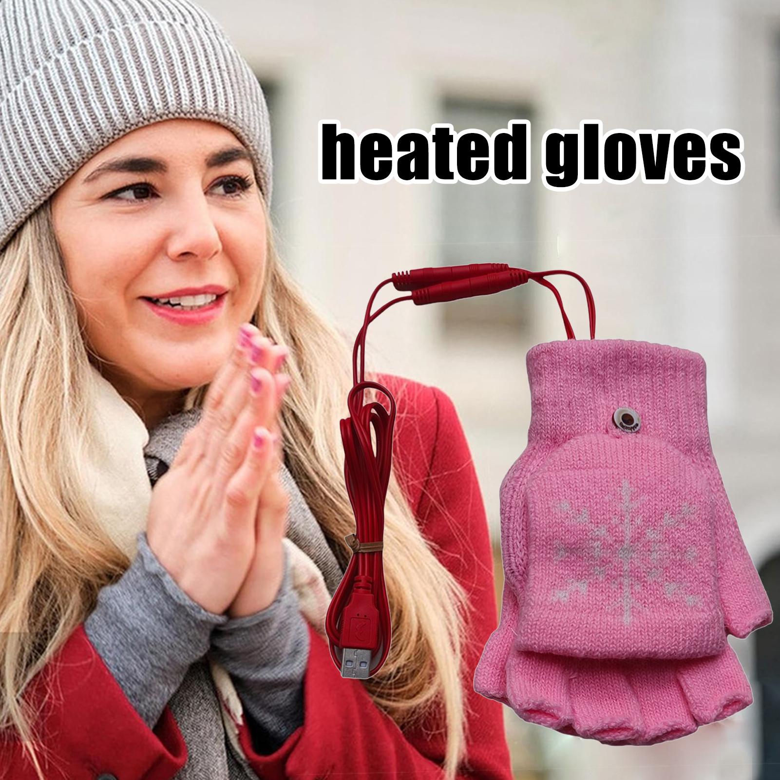 Cycling Heat Gear - Luvas aquecidas sem dedos usb aquecidas