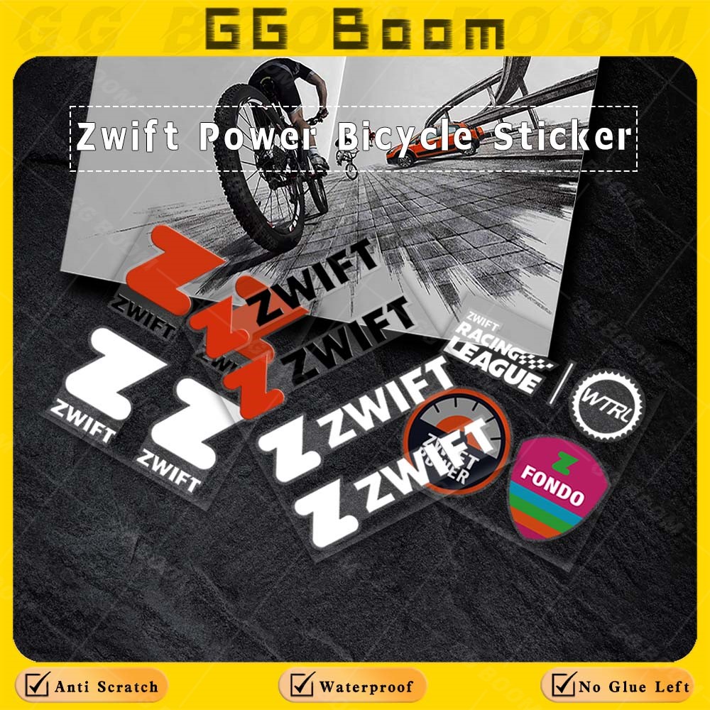 Cycling Zwift - Zwift bicicleta uv adesivo reequipamento corrida