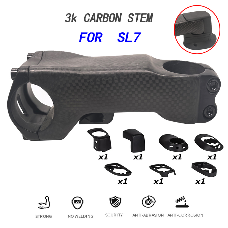 Haste de carbono sl7, sem logo - Bike Stem Riser avaliação e preço