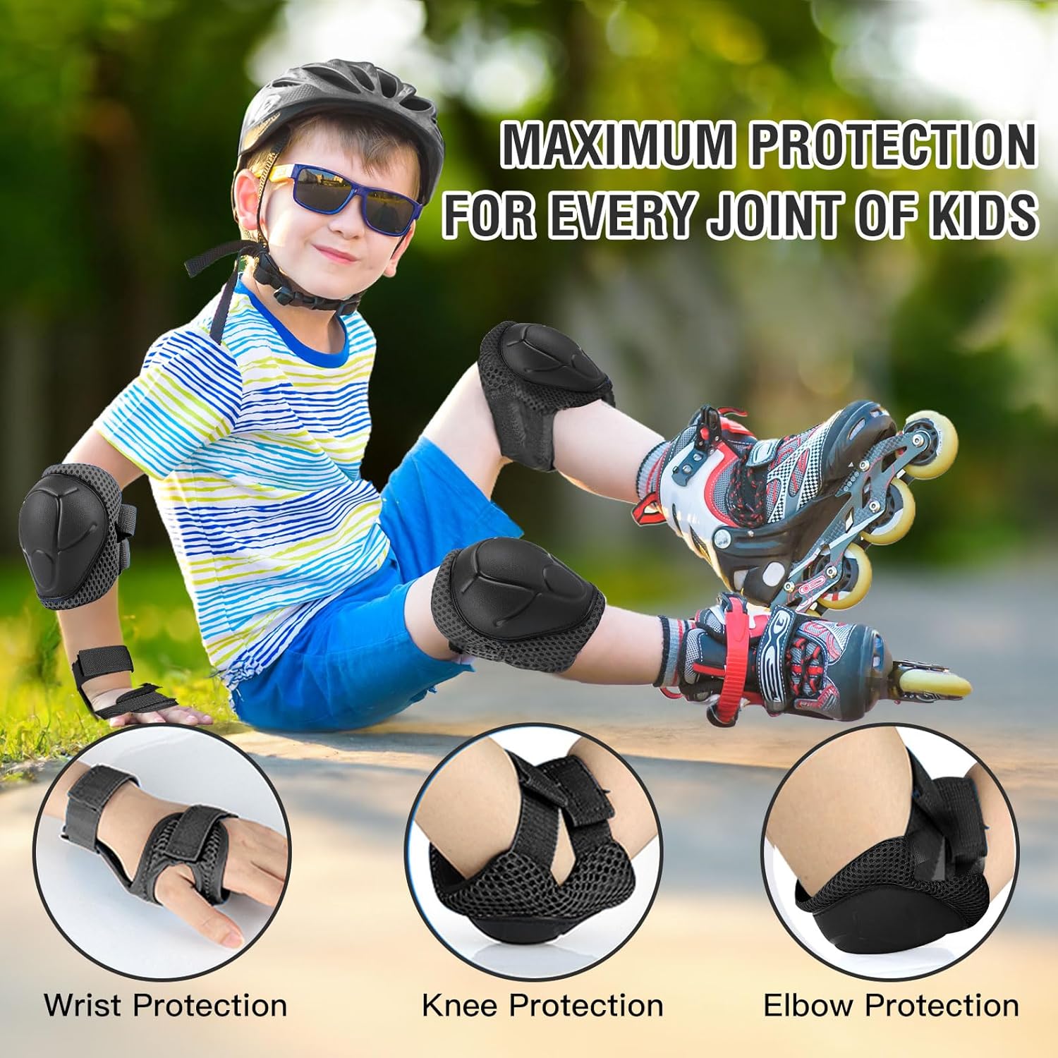 Conjunto de equipamentos de pr - Cycling Protective Gear For Kids avaliação e preço