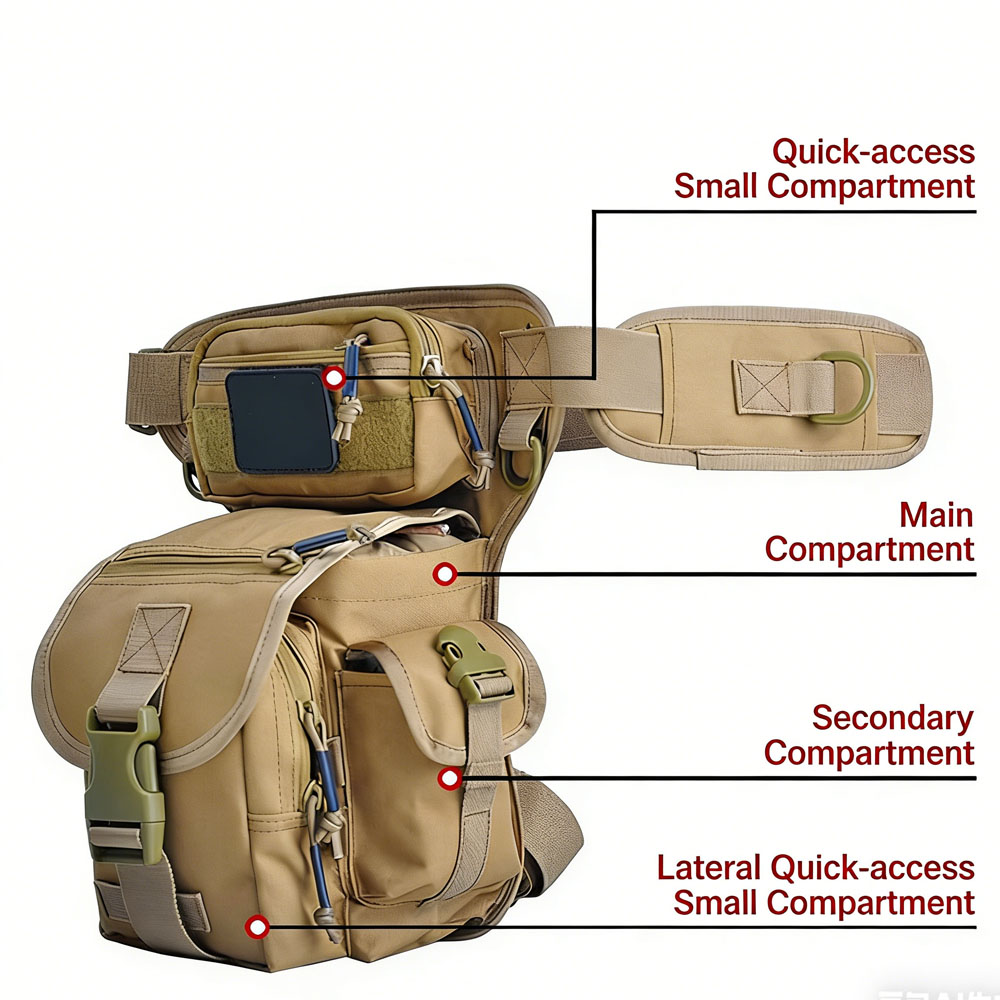 Bolsa tática para perna, bolsa - Cycling Gear Pouch avaliação e preço