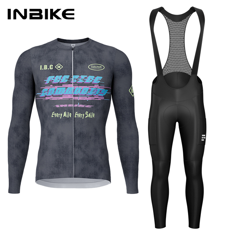 Inbike primavera outono conjun - Cycling Gear Logo avaliação e preço