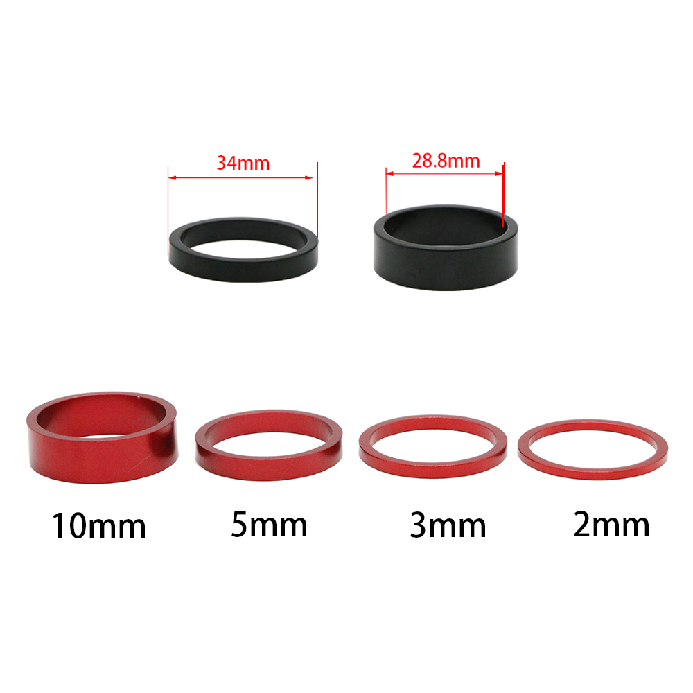 6 pçs/set 10mm mtb bicicleta d - Bike Stem Riser avaliação e preço
