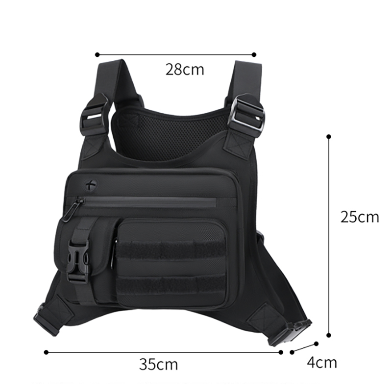 Bolsa Tática de Peito Masculin - Cycling Gear Pouch avaliação e preço
