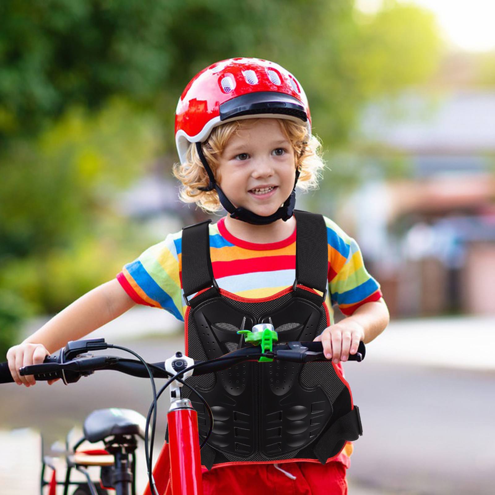 Colete Protetor para Crianças, - Cycling Protective Gear For Kids avaliação e preço