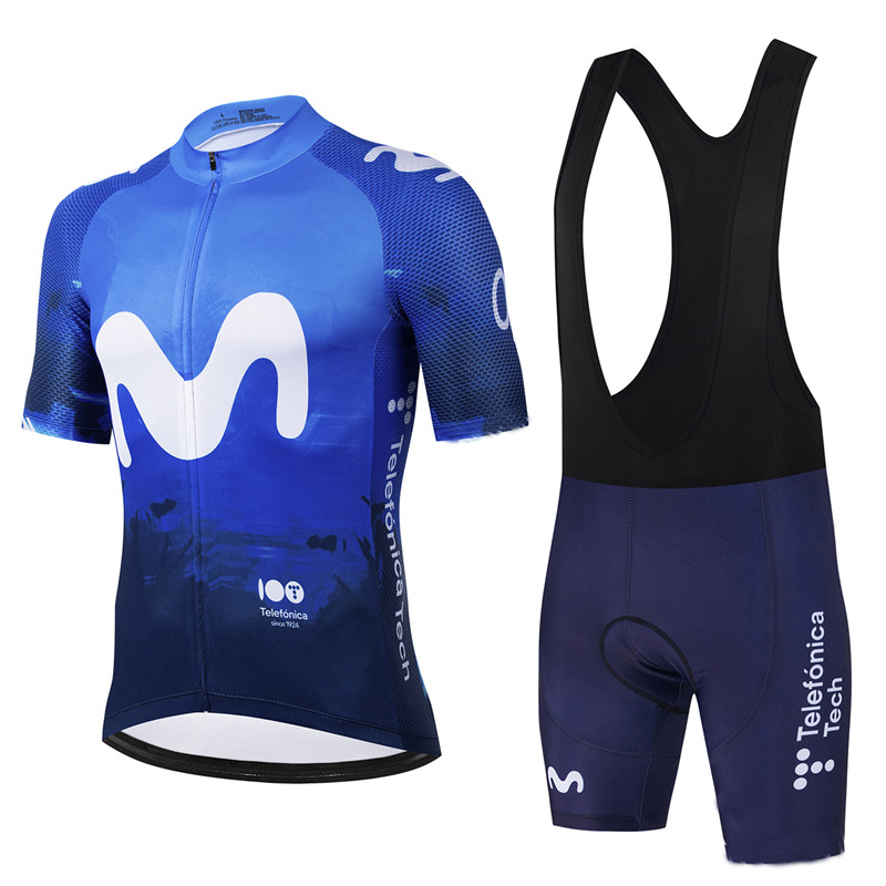 Movistar pro equipe verão cami - Cycling Gear Logo avaliação e preço