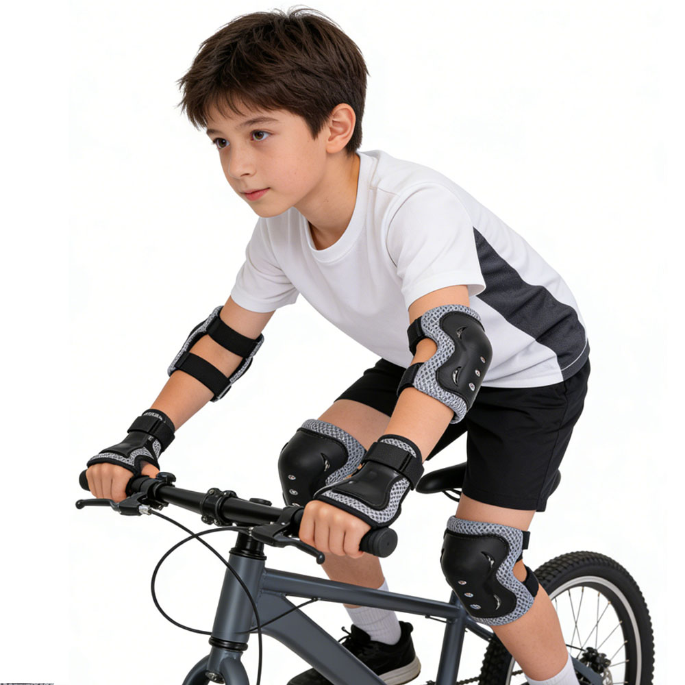 Joelheiras infantis cotoveleir - Cycling Protective Gear For Kids avaliação e preço