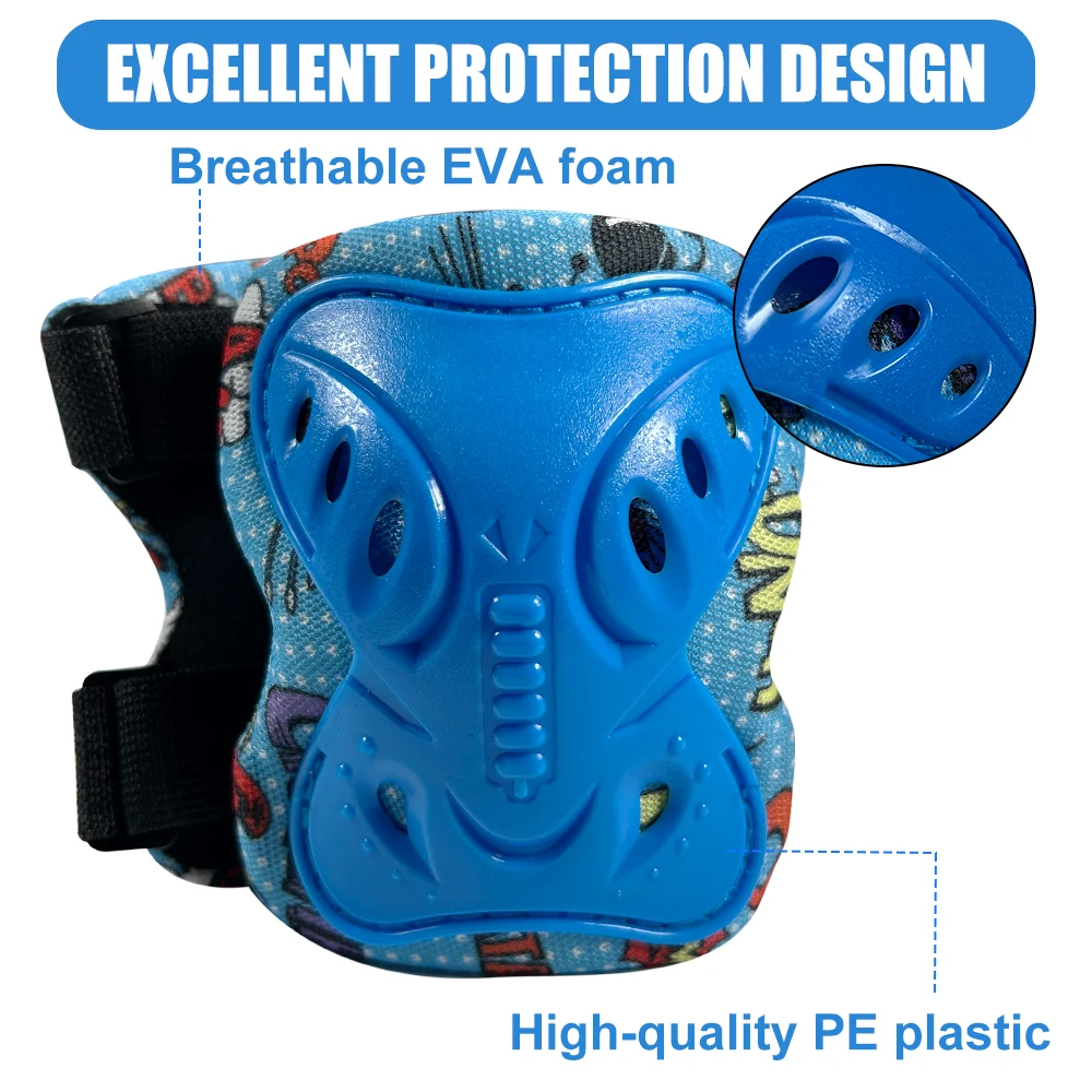 6 pçs crianças 3-12 anos joelh - Cycling Protective Gear For Kids avaliação e preço