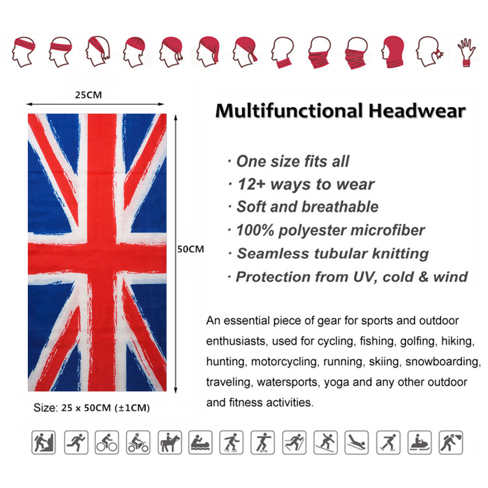 Bandana de tubo de pescoço com - Cycling Gear Uk avaliação e preço