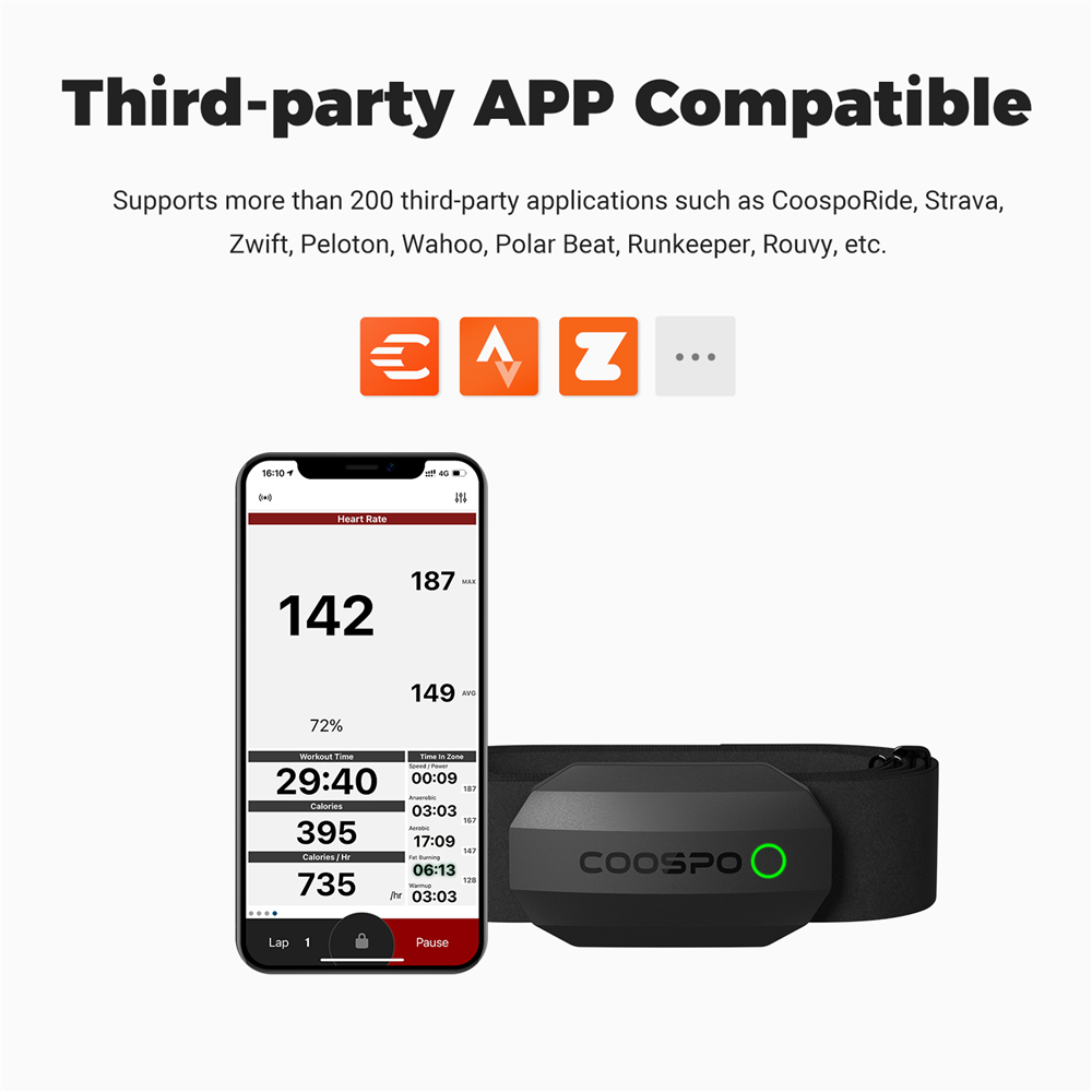 Coospo h808s sensor de freqüên - Cycling Zwift avaliação e preço